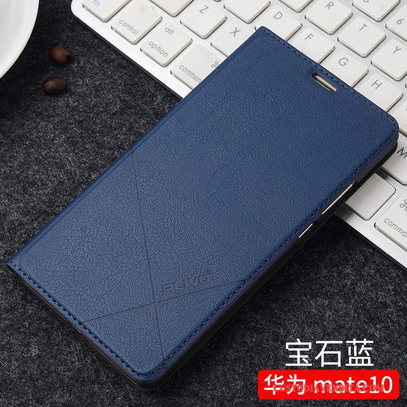 Custodia Huawei Mate 10 Pelle Nero Anti-caduta, Cover Huawei Mate 10 Protezione Tendenzatelefono