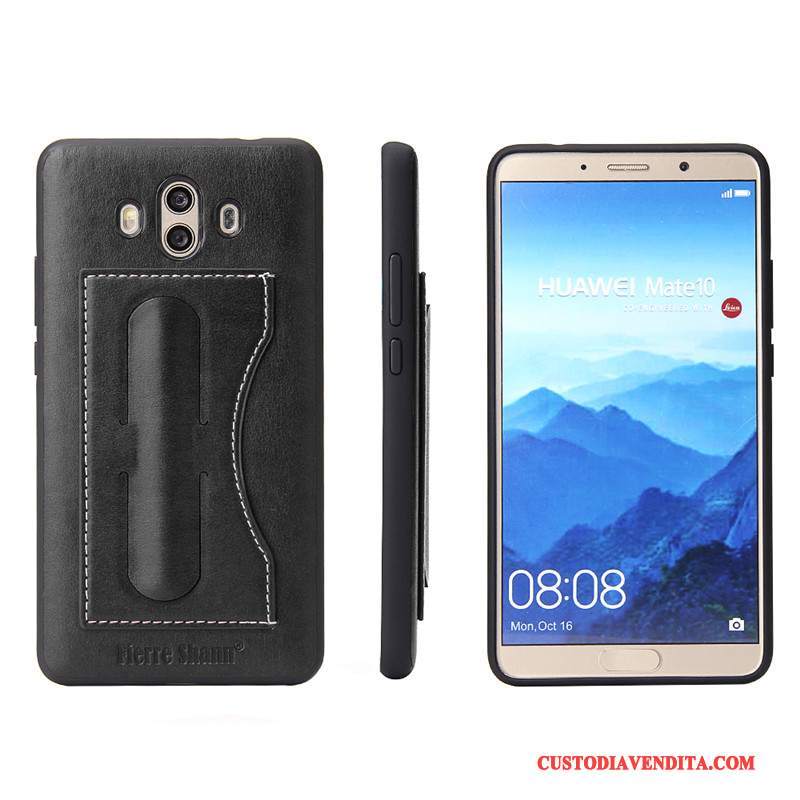 Custodia Huawei Mate 10 Pelle Telefono Anti-caduta, Cover Huawei Mate 10 Protezione Semplici Carta