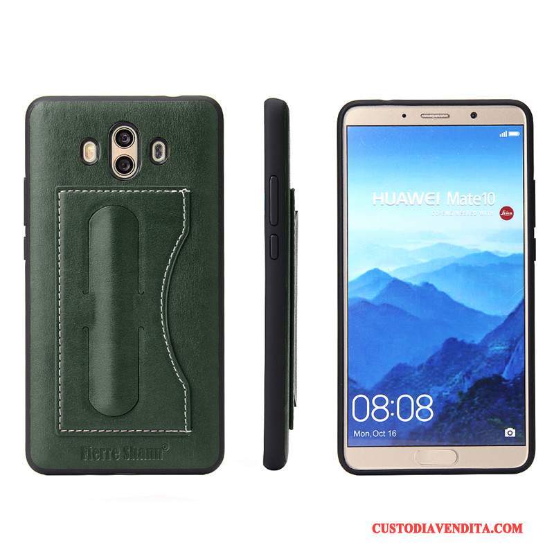 Custodia Huawei Mate 10 Pelle Telefono Anti-caduta, Cover Huawei Mate 10 Protezione Semplici Carta