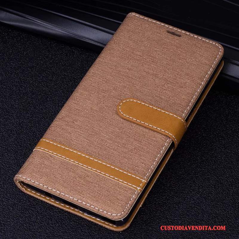 Custodia Huawei Mate 10 Pelle Telefono Porpora, Cover Huawei Mate 10 Protezione Denim