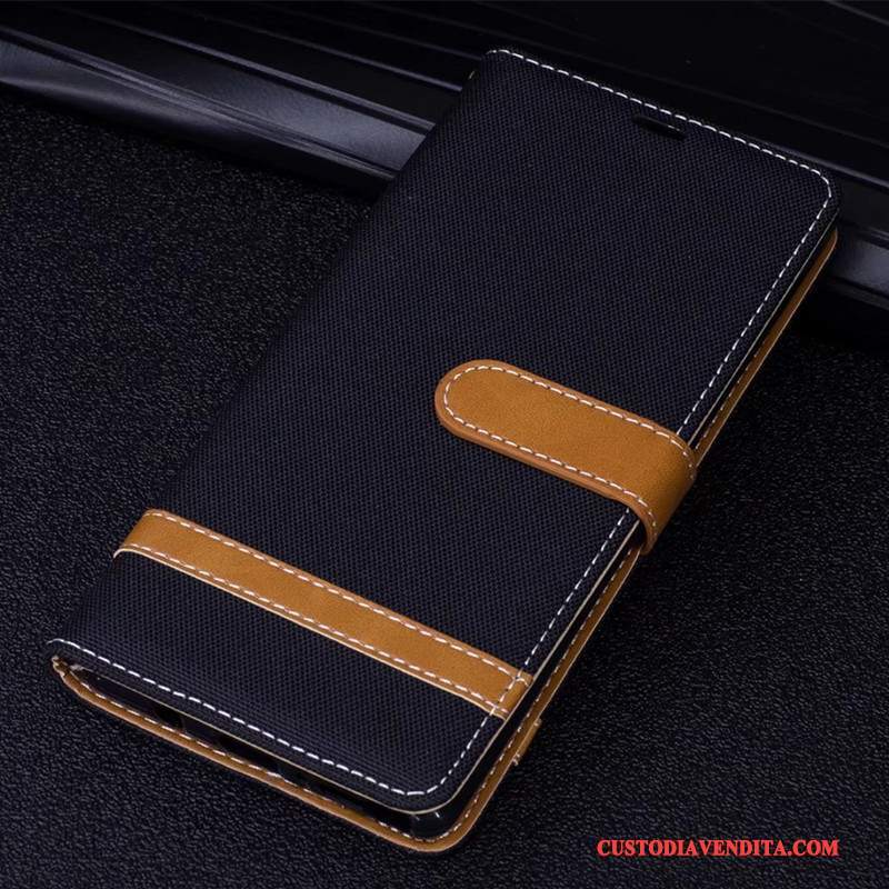 Custodia Huawei Mate 10 Pelle Telefono Porpora, Cover Huawei Mate 10 Protezione Denim