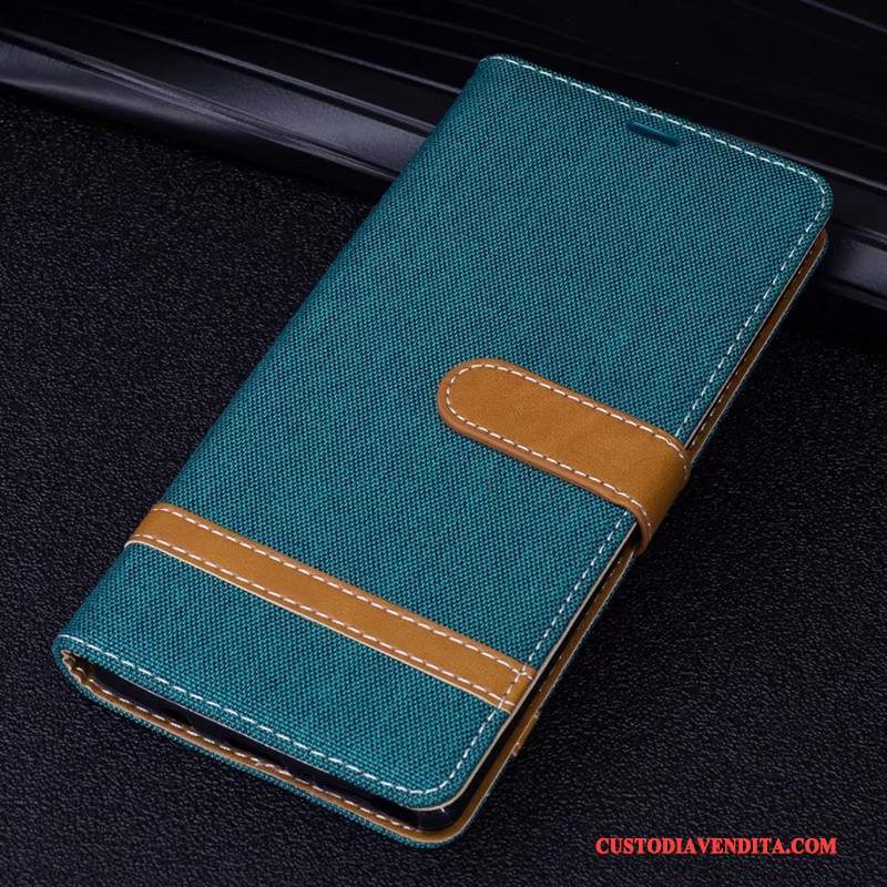 Custodia Huawei Mate 10 Pelle Telefono Porpora, Cover Huawei Mate 10 Protezione Denim