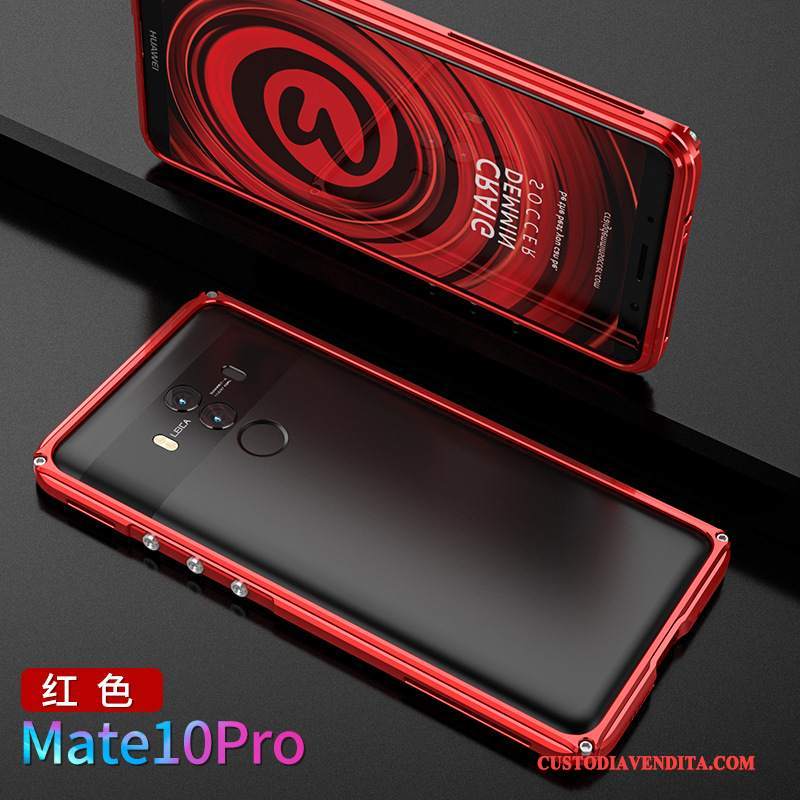 Custodia Huawei Mate 10 Pro Creativo Di Personalità Metallo, Cover Huawei Mate 10 Pro Protezione Nuovo Oro