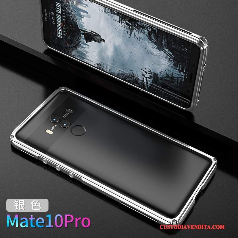 Custodia Huawei Mate 10 Pro Creativo Di Personalità Metallo, Cover Huawei Mate 10 Pro Protezione Nuovo Oro