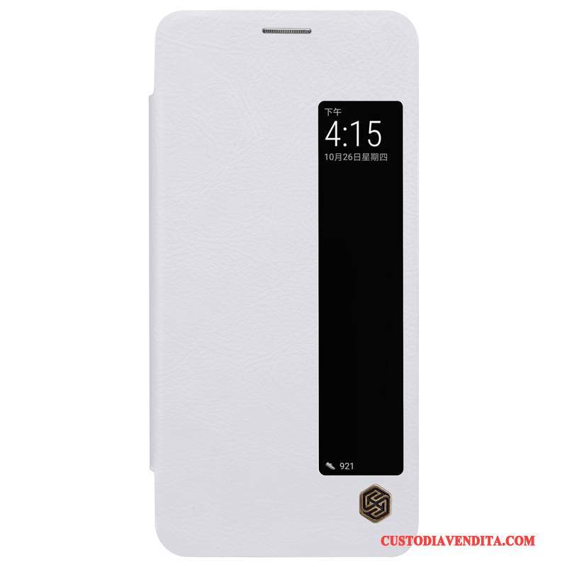 Custodia Huawei Mate 10 Pro Pelle Affari Oro, Cover Huawei Mate 10 Pro Protezione Vino Rossotelefono