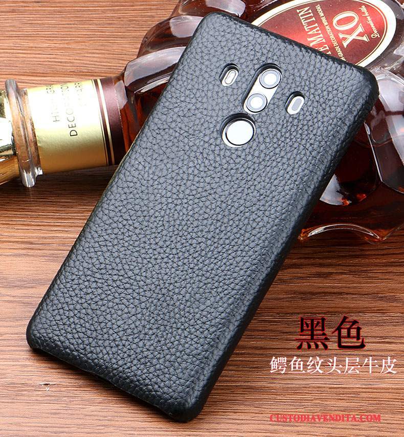 Custodia Huawei Mate 10 Pro Pelle Anti-caduta Tendenza, Cover Huawei Mate 10 Pro Protezione Marronetelefono