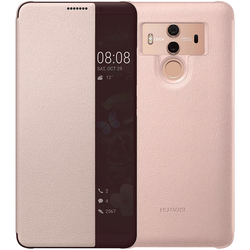 Custodia Huawei Mate 10 Pro Pelle Grigio Finestre, Cover Huawei Mate 10 Pro Protezione