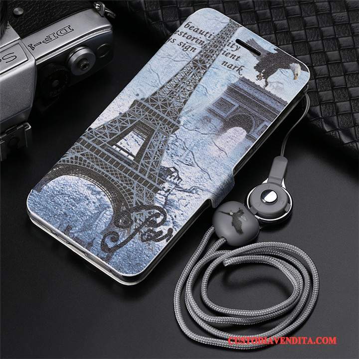 Custodia Huawei Mate 10 Pro Pelle Grigio Ornamenti Appesi, Cover Huawei Mate 10 Pro Folio Anti-caduta