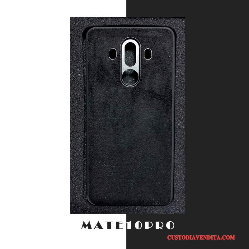 Custodia Huawei Mate 10 Pro Pelle Rosso Anti-caduta, Cover Huawei Mate 10 Pro Protezione Sottile Tutto Incluso