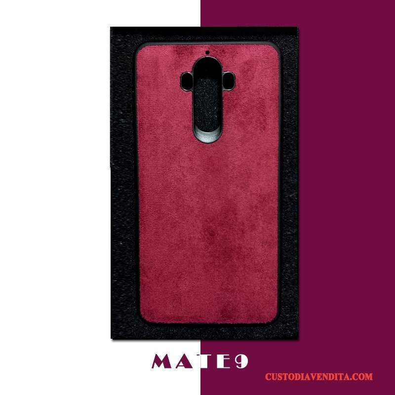 Custodia Huawei Mate 10 Pro Pelle Rosso Anti-caduta, Cover Huawei Mate 10 Pro Protezione Sottile Tutto Incluso