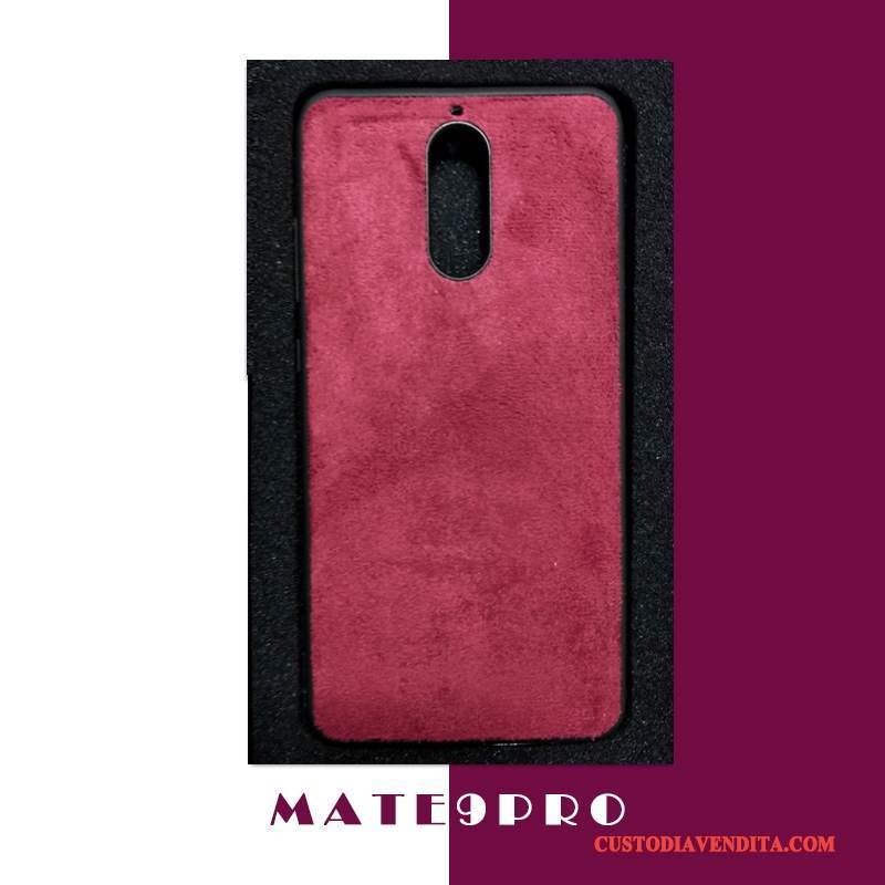 Custodia Huawei Mate 10 Pro Pelle Rosso Anti-caduta, Cover Huawei Mate 10 Pro Protezione Sottile Tutto Incluso