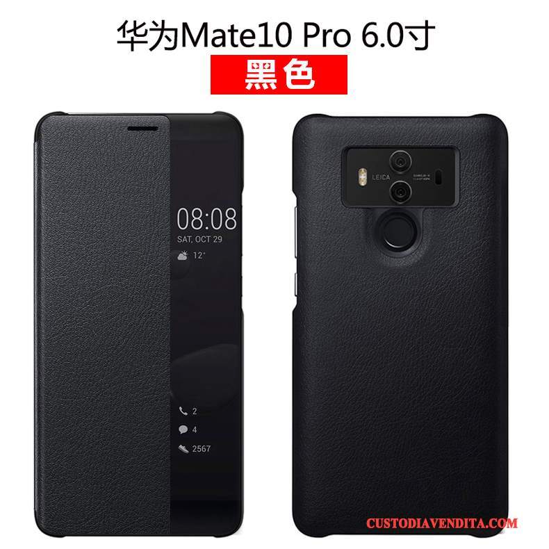 Custodia Huawei Mate 10 Pro Pelle Verdetelefono, Cover Huawei Mate 10 Pro Protezione