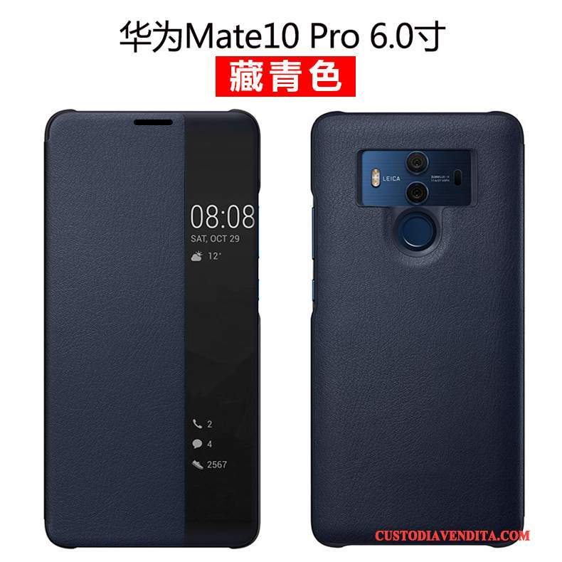 Custodia Huawei Mate 10 Pro Pelle Verdetelefono, Cover Huawei Mate 10 Pro Protezione