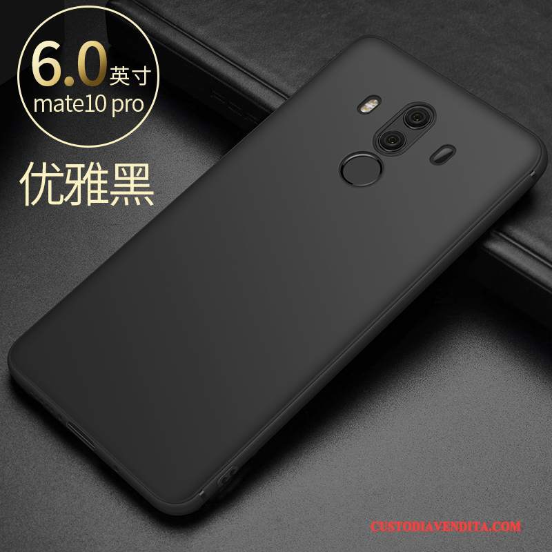 Custodia Huawei Mate 10 Pro Semplici Tutto Incluso, Cover Huawei Mate 10 Pro Nero Morbido