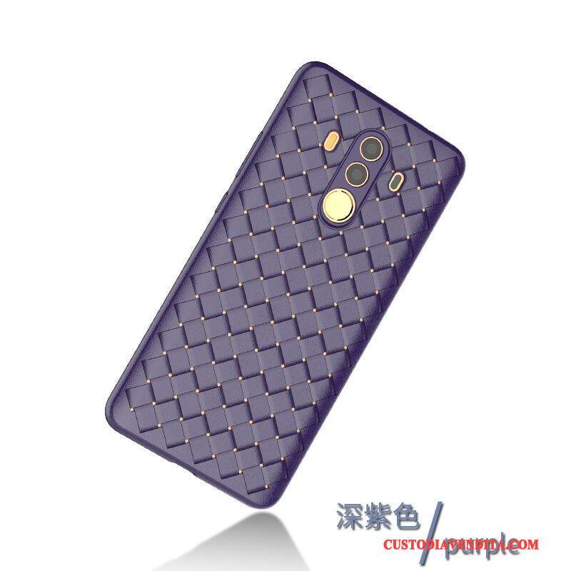 Custodia Huawei Mate 10 Pro Silicone Anti-caduta Di Personalità, Cover Huawei Mate 10 Pro Creativo Morbido Porpora