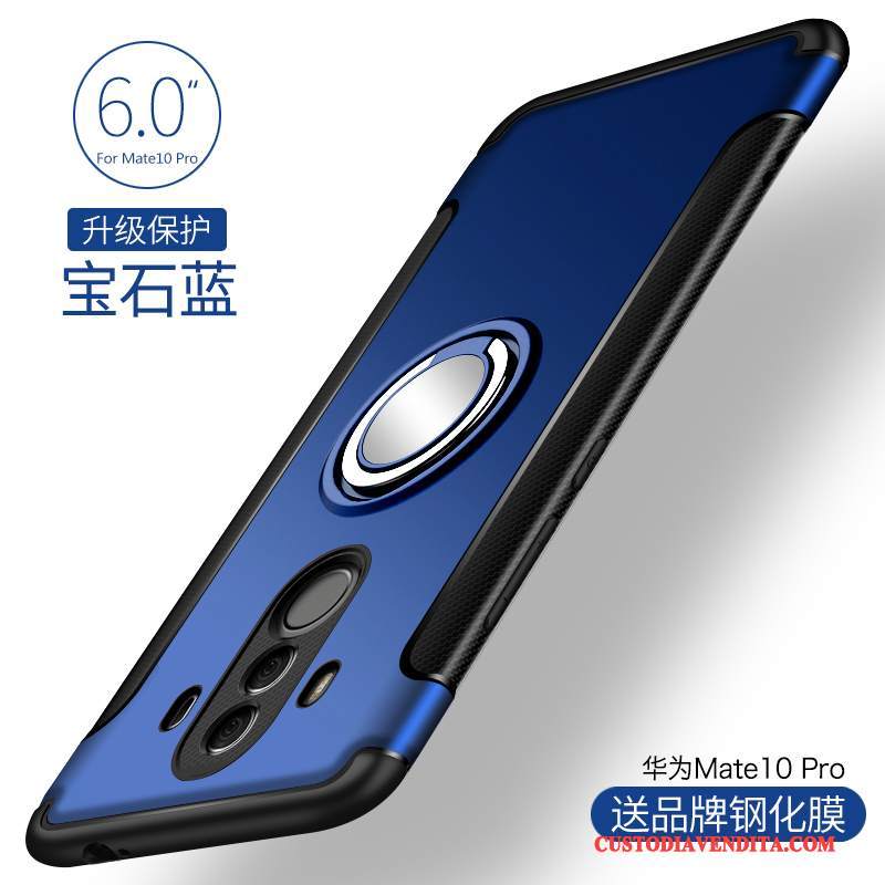 Custodia Huawei Mate 10 Pro Silicone Blu Scurotelefono, Cover Huawei Mate 10 Pro Anti-caduta Di Personalità