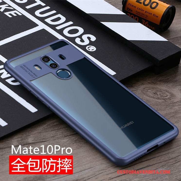 Custodia Huawei Mate 10 Pro Silicone Nero Anti-caduta, Cover Huawei Mate 10 Pro Protezione Tutto Incluso Trasparente