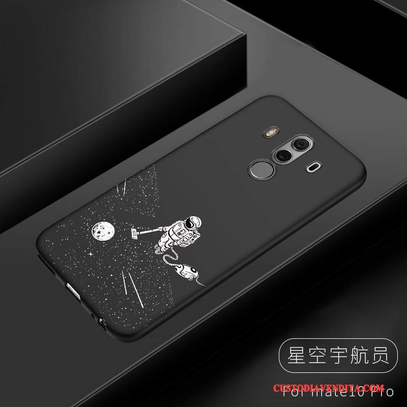 Custodia Huawei Mate 10 Pro Silicone Ornamenti Appesi Nero, Cover Huawei Mate 10 Pro Telefono