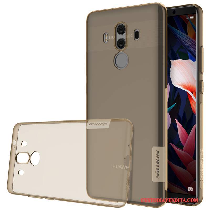 Custodia Huawei Mate 10 Pro Silicone Sottile Trasparente, Cover Huawei Mate 10 Pro Morbidotelefono