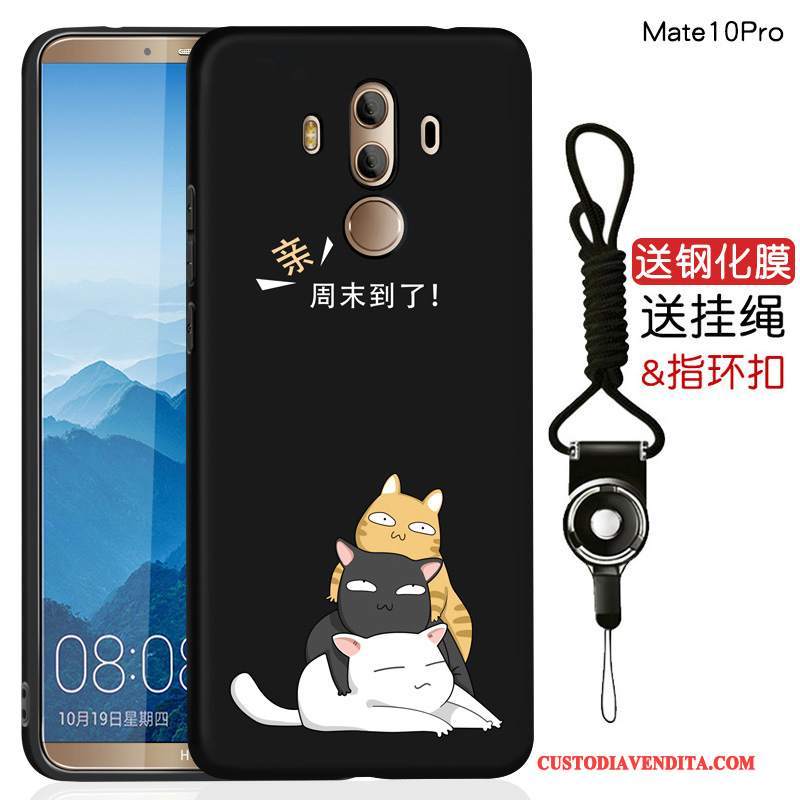 Custodia Huawei Mate 10 Pro Silicone Telefono Morbido, Cover Huawei Mate 10 Pro Creativo Anti-caduta Tutto Incluso