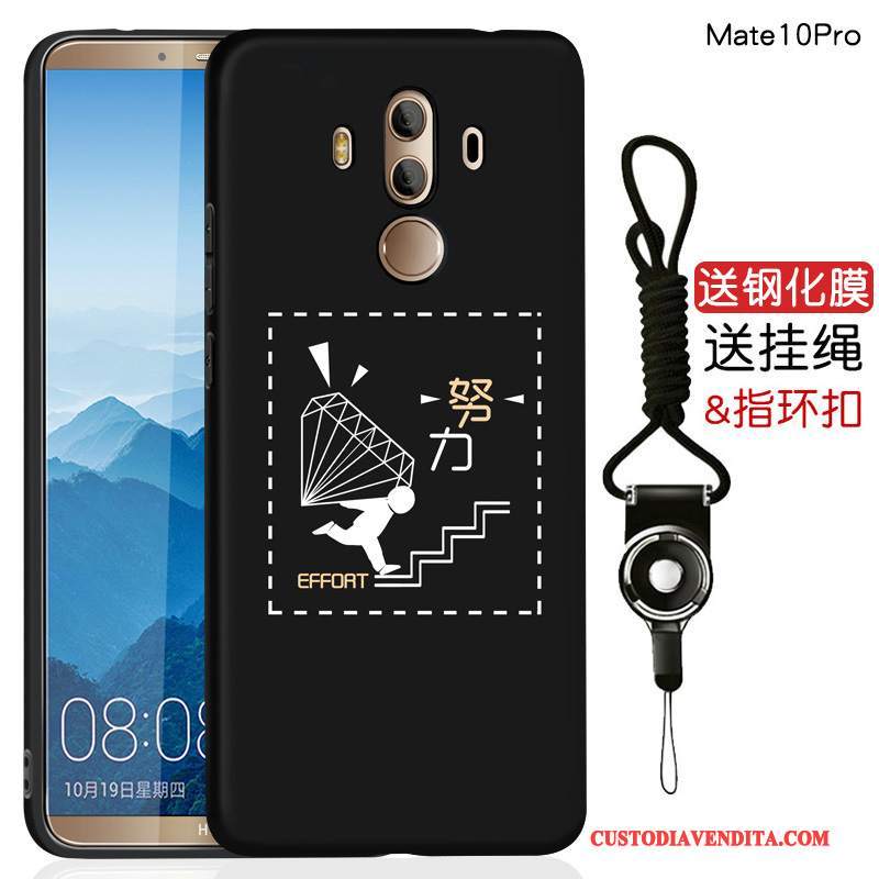 Custodia Huawei Mate 10 Pro Silicone Telefono Morbido, Cover Huawei Mate 10 Pro Creativo Anti-caduta Tutto Incluso