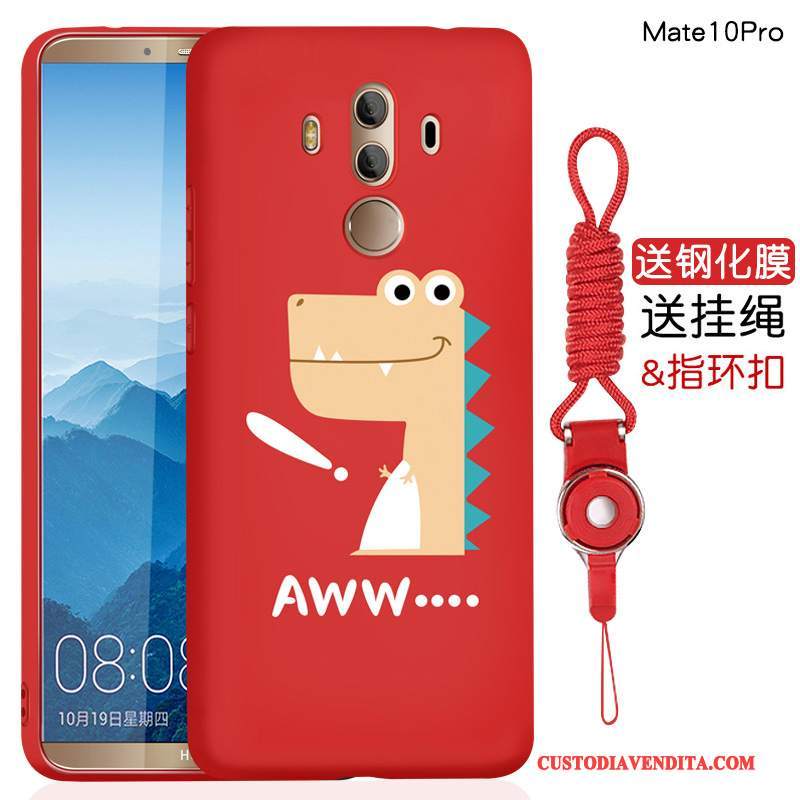 Custodia Huawei Mate 10 Pro Silicone Telefono Morbido, Cover Huawei Mate 10 Pro Creativo Anti-caduta Tutto Incluso