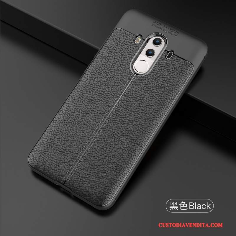 Custodia Huawei Mate 10 Pro Silicone Telefono Morbido, Cover Huawei Mate 10 Pro Pelle Nero Anti-caduta