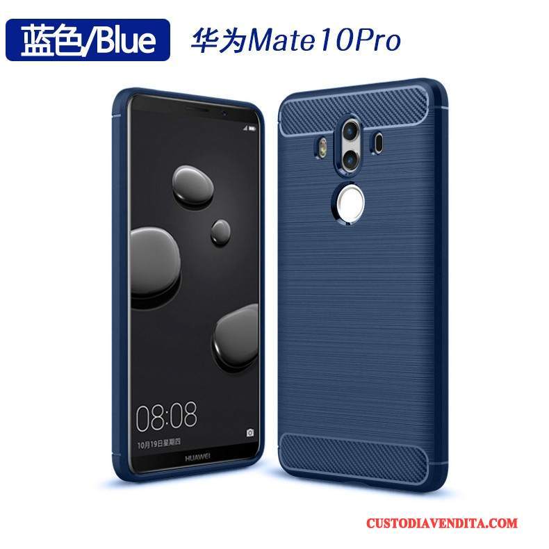 Custodia Huawei Mate 10 Pro Silicone Verde Morbido, Cover Huawei Mate 10 Pro Protezione Anti-caduta Tutto Incluso