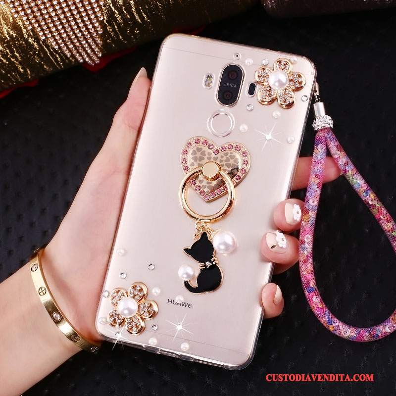 Custodia Huawei Mate 10 Pro Strass Orotelefono, Cover Huawei Mate 10 Pro Silicone