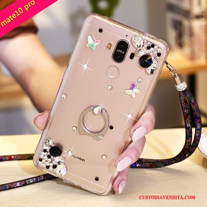 Custodia Huawei Mate 10 Pro Strass Rossotelefono, Cover Huawei Mate 10 Pro Protezione