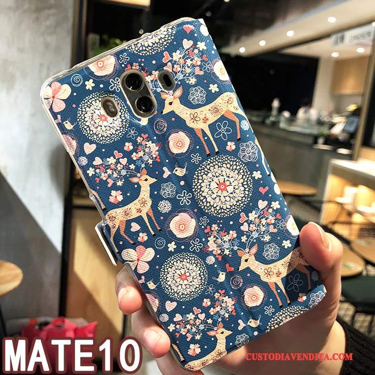 Custodia Huawei Mate 10 Protezione Accessori Dormienza, Cover Huawei Mate 10 Pelle Tendenza Rosa