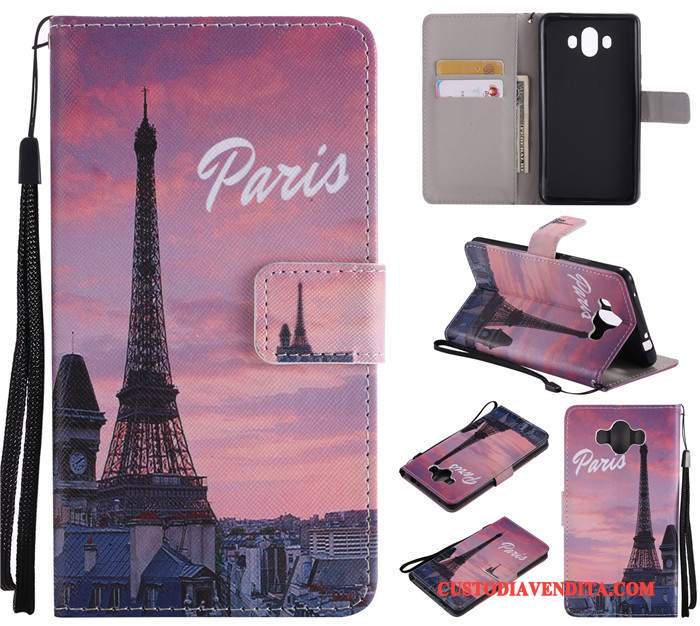 Custodia Huawei Mate 10 Protezione Anti-caduta Rosa, Cover Huawei Mate 10 Pelle Morbidotelefono