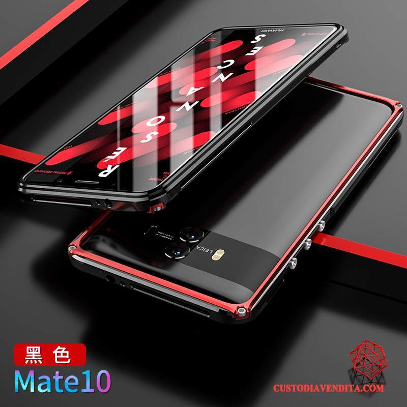 Custodia Huawei Mate 10 Protezione Coperchio Posteriore Telaio, Cover Huawei Mate 10 Oro Metallo