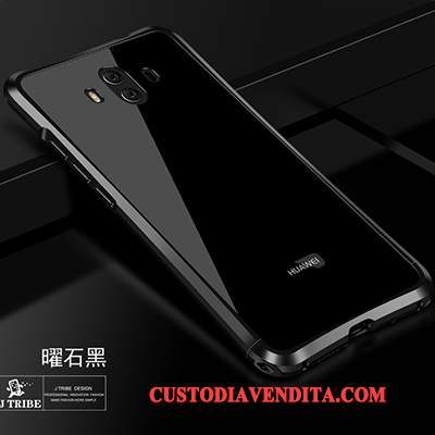 Custodia Huawei Mate 10 Protezione Metallo Tendenza, Cover Huawei Mate 10 Rossotelefono