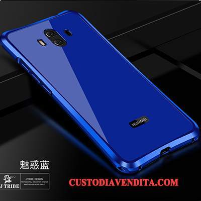 Custodia Huawei Mate 10 Protezione Metallo Tendenza, Cover Huawei Mate 10 Rossotelefono