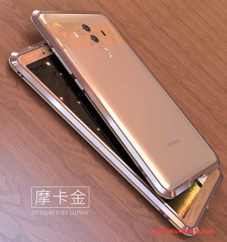 Custodia Huawei Mate 10 Protezione Telaiotelefono, Cover Huawei Mate 10 Oro Metallo