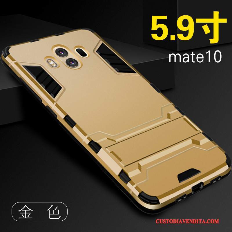 Custodia Huawei Mate 10 Protezione Tendenza Di Personalità, Cover Huawei Mate 10 Creativo Tutto Incluso Oro