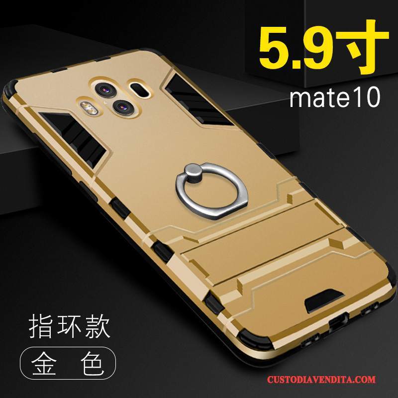 Custodia Huawei Mate 10 Protezione Tendenza Di Personalità, Cover Huawei Mate 10 Creativo Tutto Incluso Oro