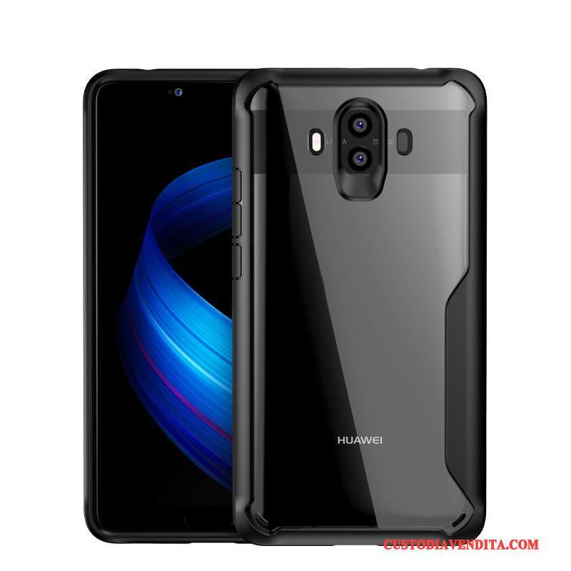 Custodia Huawei Mate 10 Silicone Anti-caduta Nero, Cover Huawei Mate 10 Tutto Incluso Morbido