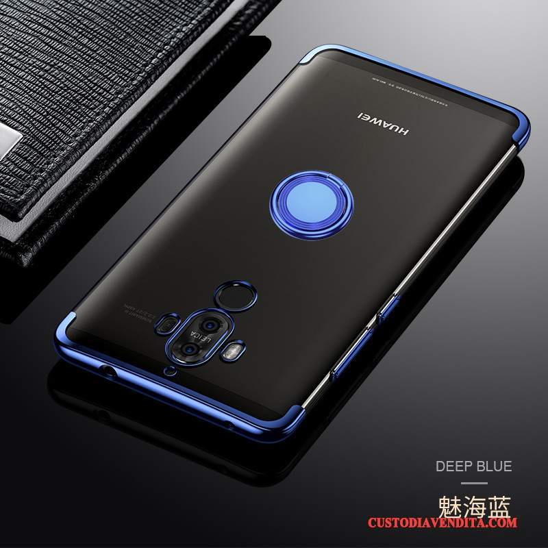 Custodia Huawei Mate 10 Silicone Blu Anti-caduta, Cover Huawei Mate 10 Protezione Sottile Tendenza