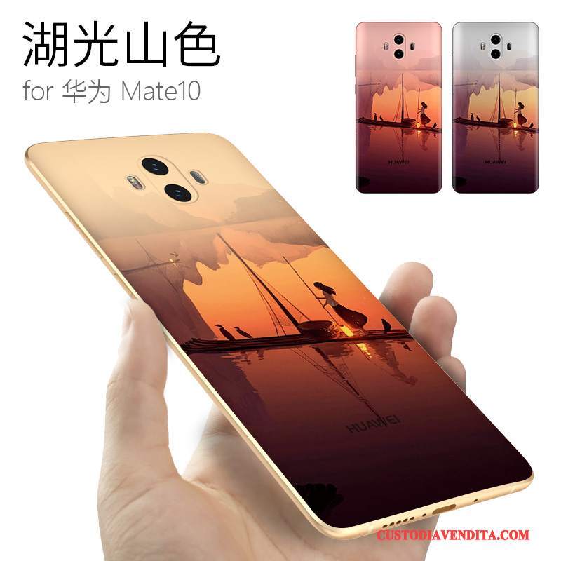 Custodia Huawei Mate 10 Silicone Di Personalità Stile Cinese, Cover Huawei Mate 10 Creativo Marchio Di Tendenza Anti-caduta