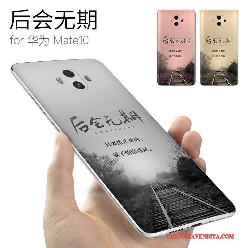 Custodia Huawei Mate 10 Silicone Di Personalità Stile Cinese, Cover Huawei Mate 10 Creativo Marchio Di Tendenza Anti-caduta