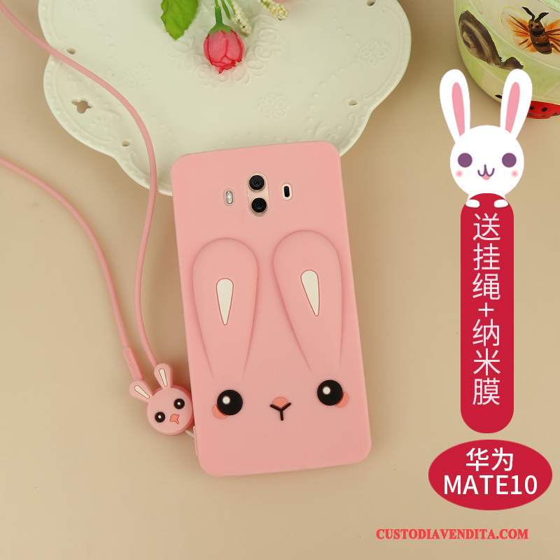 Custodia Huawei Mate 10 Silicone Morbido Anti-caduta, Cover Huawei Mate 10 Cartone Animato Telefono Bello