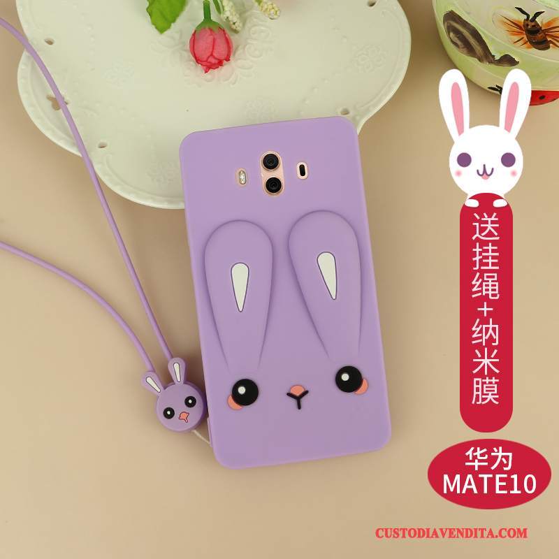 Custodia Huawei Mate 10 Silicone Morbido Anti-caduta, Cover Huawei Mate 10 Cartone Animato Telefono Bello