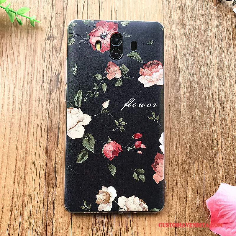 Custodia Huawei Mate 10 Silicone Morbido Ornamenti Appesi, Cover Huawei Mate 10 Goffratura Telefono Anti-caduta