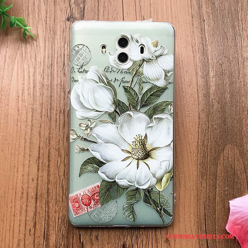 Custodia Huawei Mate 10 Silicone Morbido Ornamenti Appesi, Cover Huawei Mate 10 Goffratura Telefono Anti-caduta