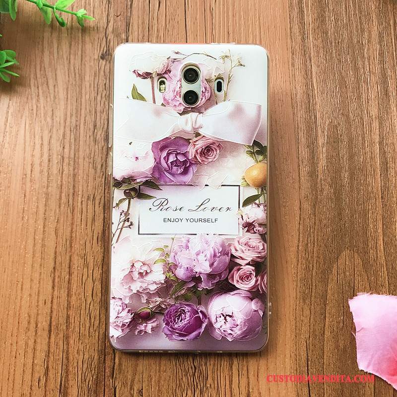 Custodia Huawei Mate 10 Silicone Morbido Ornamenti Appesi, Cover Huawei Mate 10 Goffratura Telefono Anti-caduta