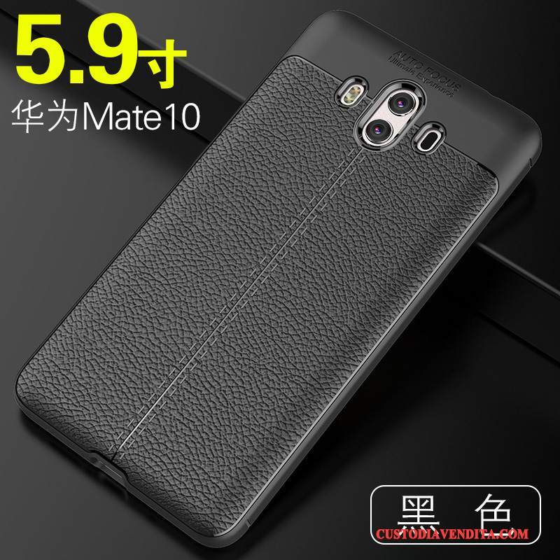 Custodia Huawei Mate 10 Silicone Nero Tutto Incluso, Cover Huawei Mate 10 Creativo Nuovo Anti-caduta