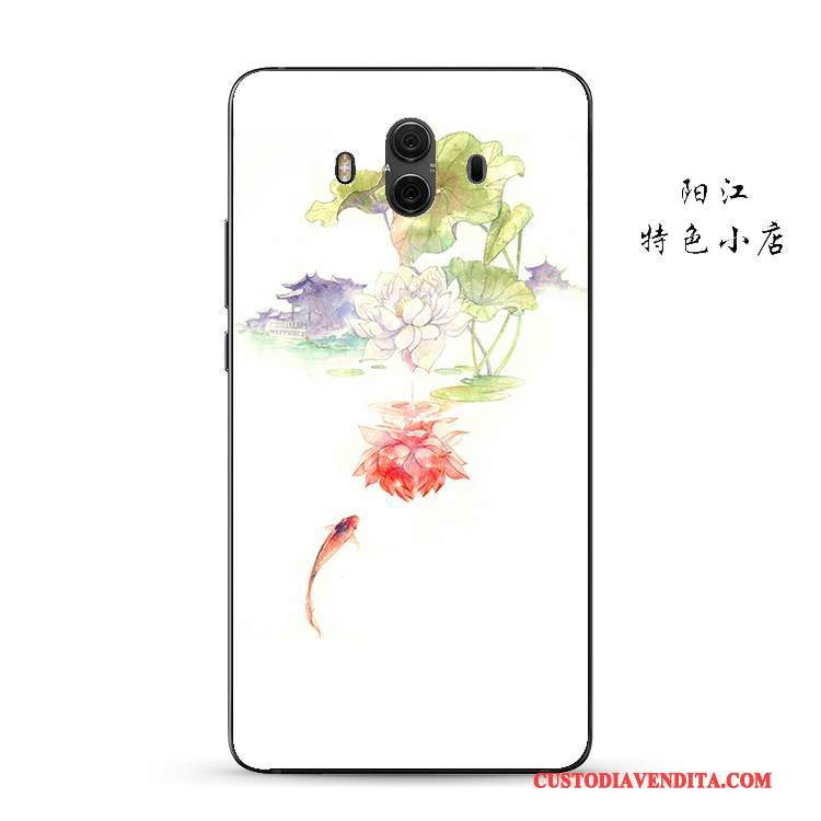 Custodia Huawei Mate 10 Silicone Stile Cinese Morbido, Cover Huawei Mate 10 Protezione Orotelefono