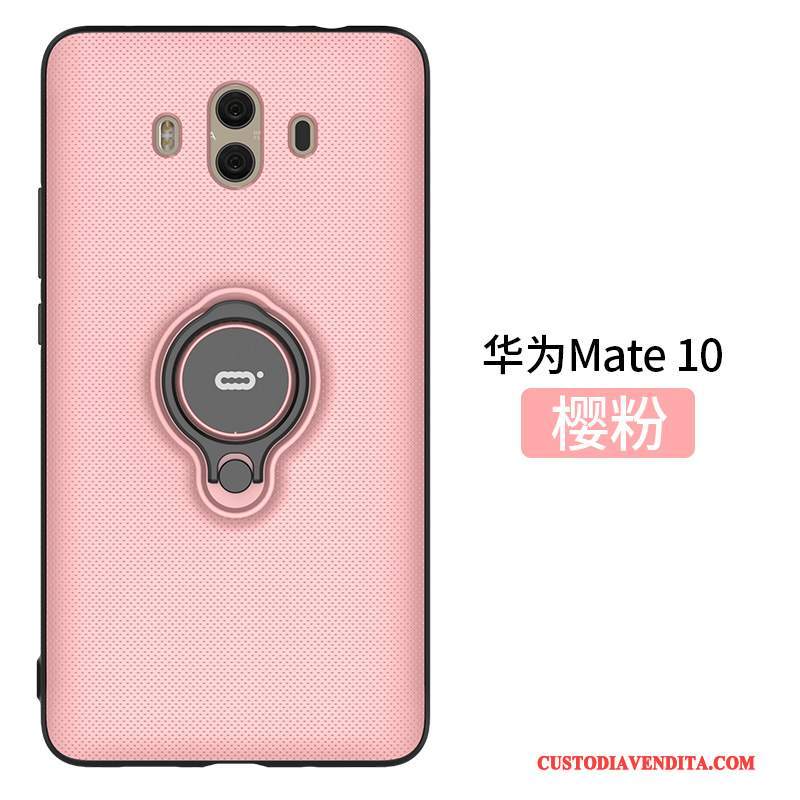 Custodia Huawei Mate 10 Silicone Supporto Ring, Cover Huawei Mate 10 Protezione Tutto Inclusotelefono